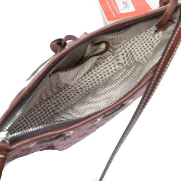 SOLD 🔴 Dooney & Bourke Aubergine Tassel Top Shoulder Bag - Picture 7 of 7